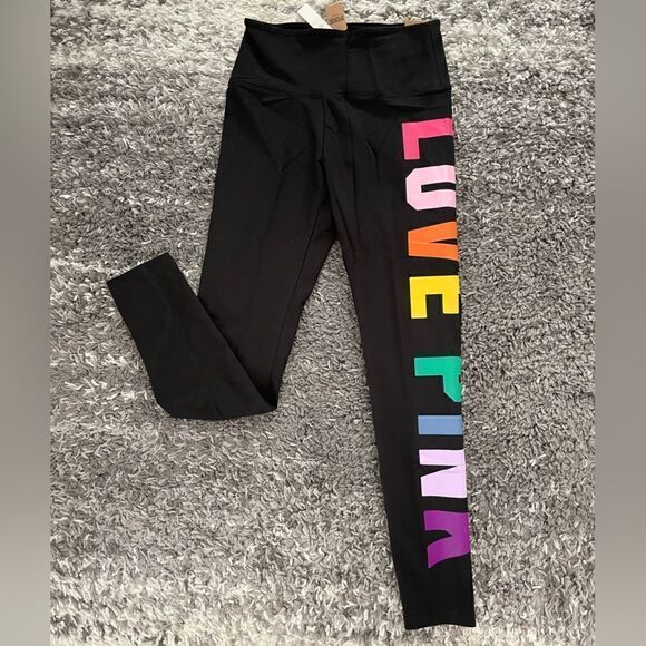 NWT PINK Victoria’s Secret Cotton High Waist Leggings - Picture 1 of 6